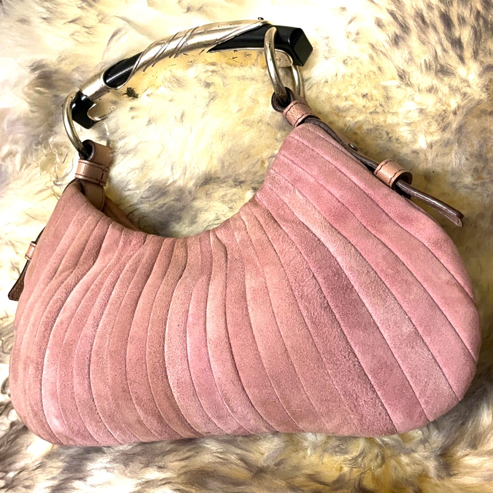 Yves Saint Laurent Tom Ford Collection Pleated Suede Bag